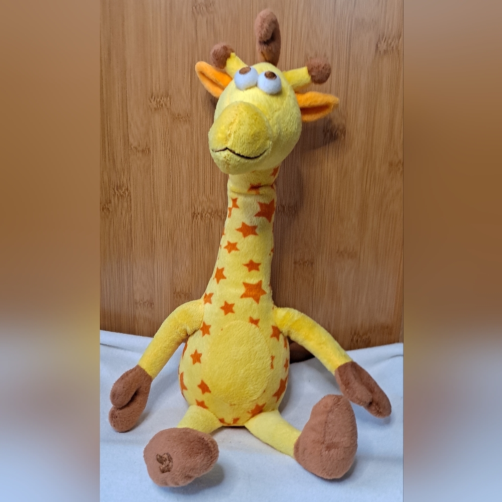 Yellow and Brown Giraffe Plush Toy